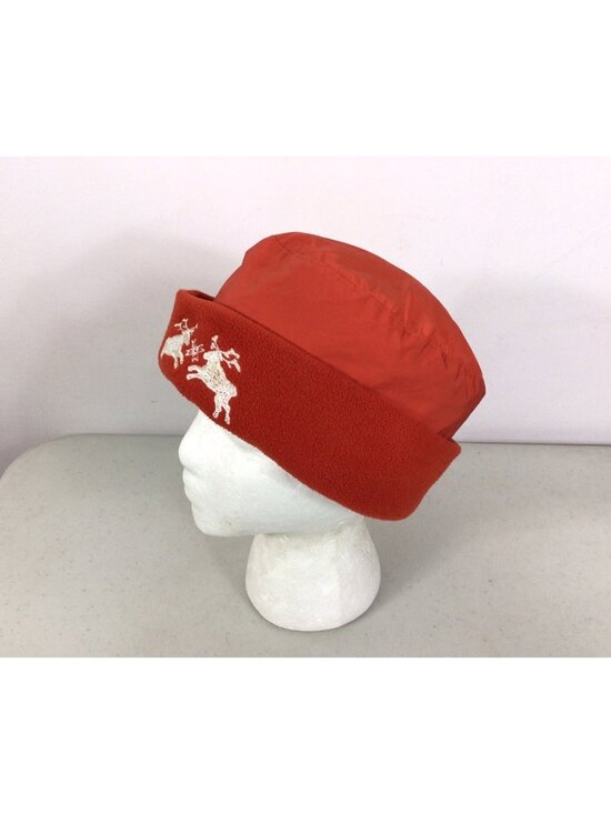 Bogner Fleece Ski Hat Beanie Embroidered Deer Womens One Size
